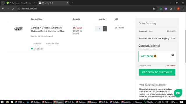 RST Brands checkout page showing RST Brands coupon code box | Screenshot taken by SimplyCodes community member on Jun 26, 2025