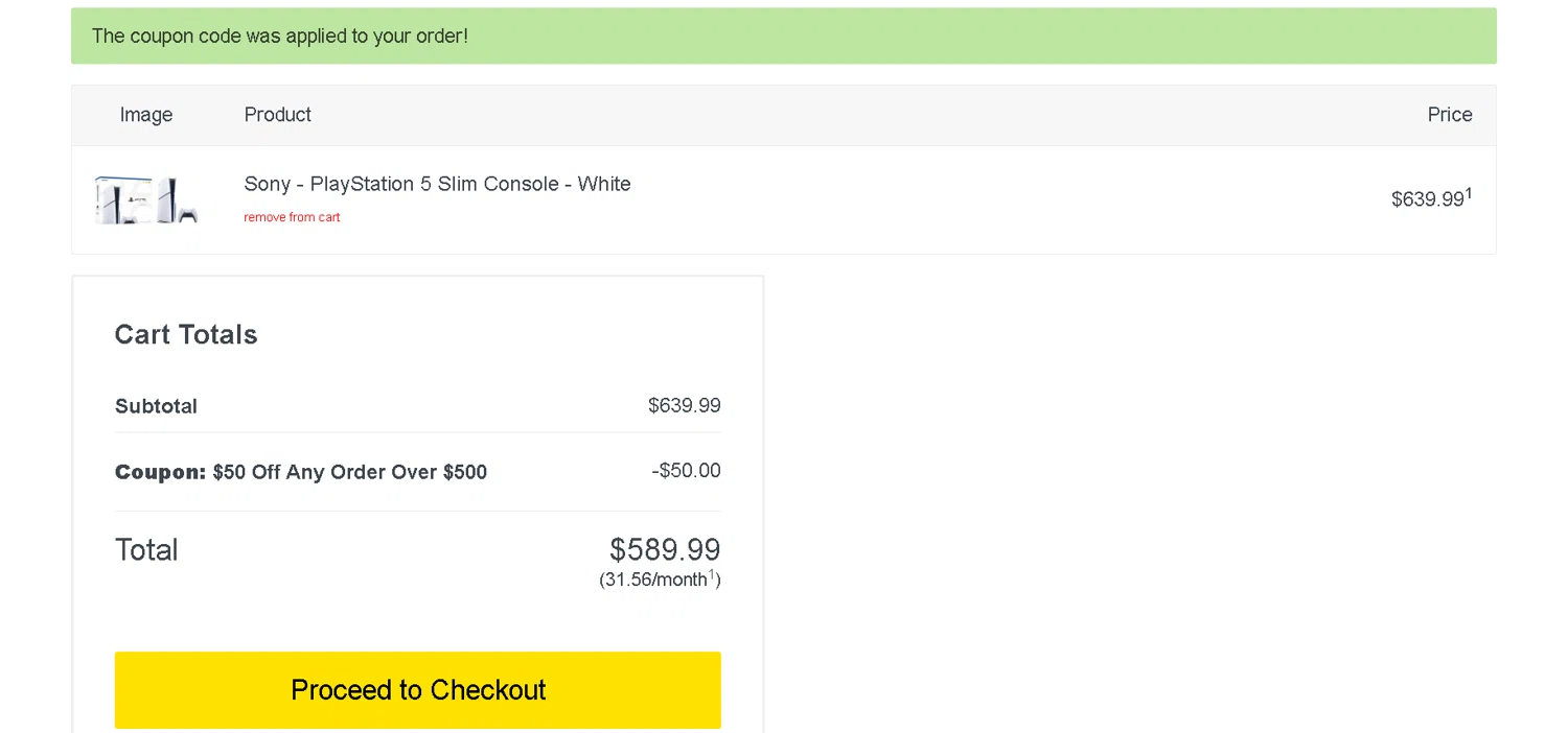 RTBShopper checkout page showing RTBShopper coupon code box | Screenshot taken by SimplyCodes community member on Jul 11, 2024