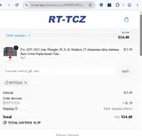 RT-TCZ coupon verification screenshot
