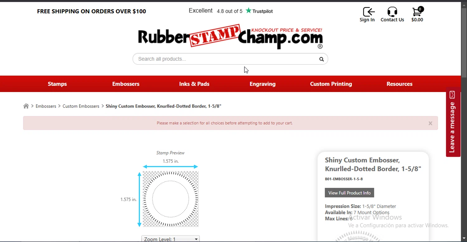RubberStampChamp coupon code screenshot showing code SAVE15 applied at RubberStampChamp checkout page. Uploaded by SimplyCodes community member Jsjsjsjsjsjsjs on Feb 26, 2025