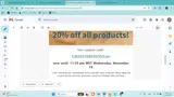GRINCHBEGONE20 coupon verification screenshot
