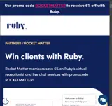 ROCKETMATTER coupon verification screenshot