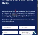 FORBES50 coupon verification screenshot