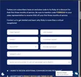 FORBES50 coupon verification screenshot