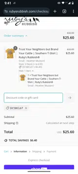 DC5BCL67 coupon verification screenshot