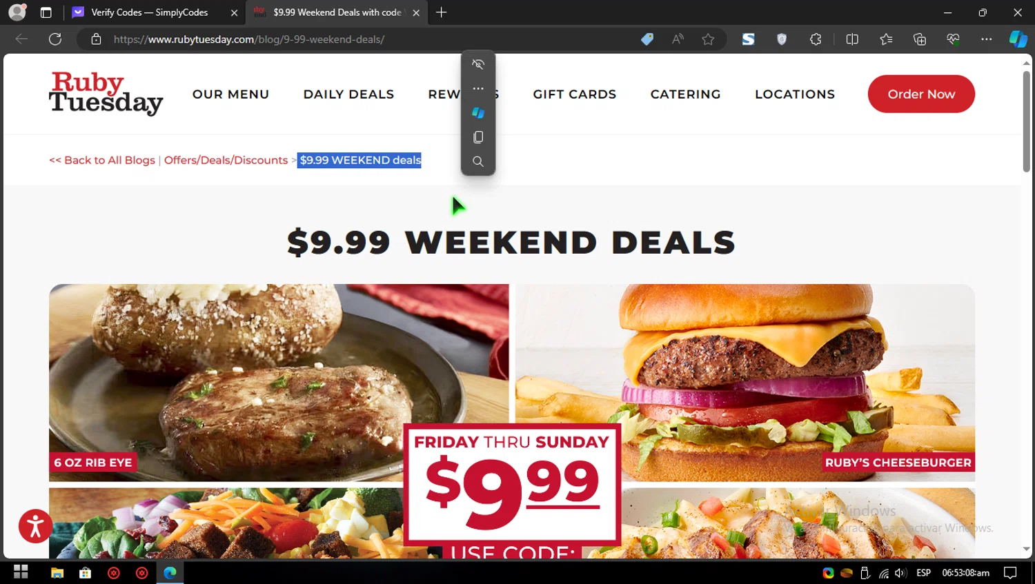Ruby Tuesday Promo Codes 5 Off June 2024