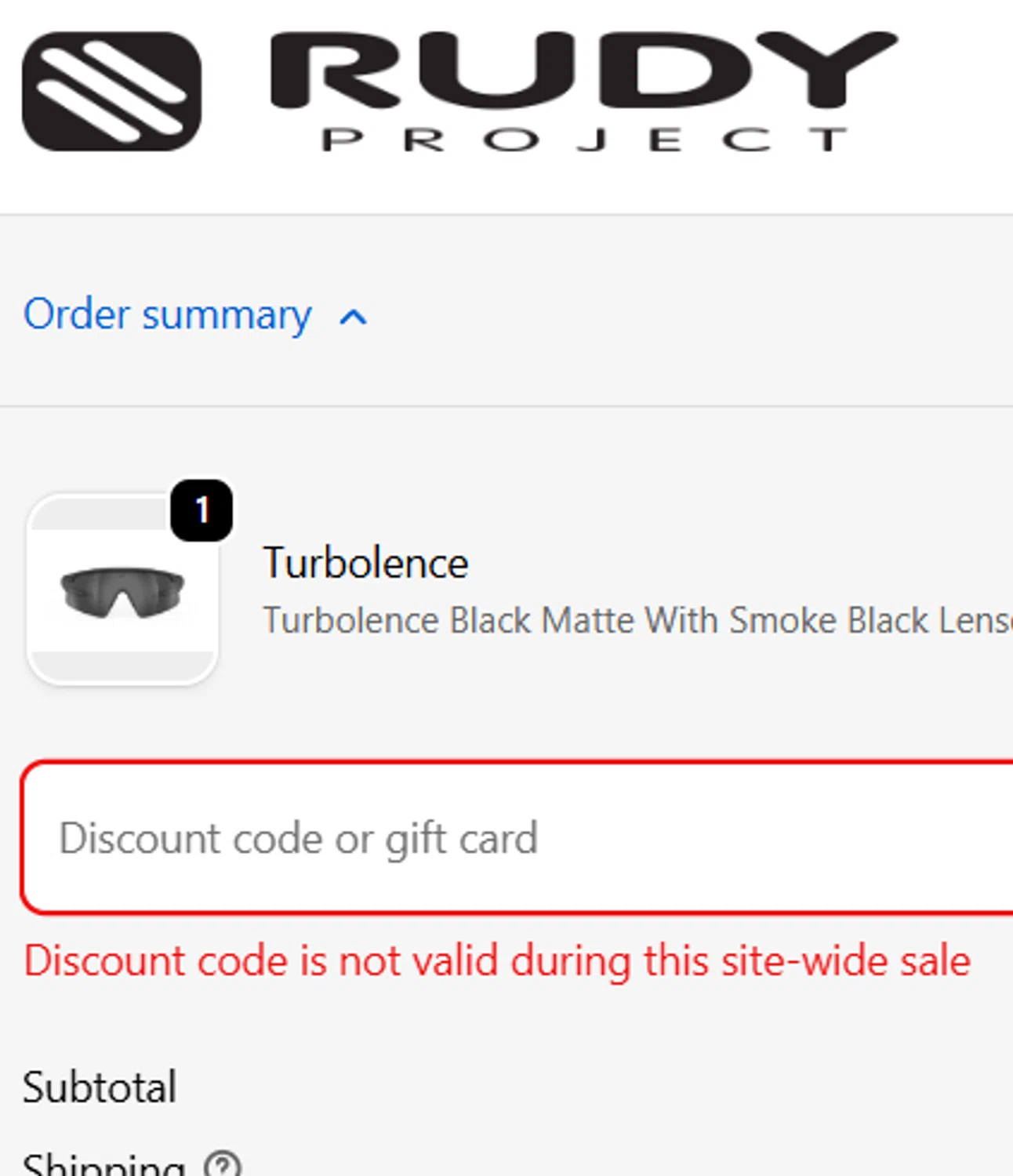 Rudy Project NA promo code screenshot showing code save20 applied at Rudy Project NA checkout page. Uploaded by SimplyCodes community member CleverLynx5188 on Dec 14, 2025