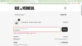 Rue de Verneuil coupon verification screenshot