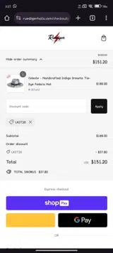 Last20 coupon verification screenshot