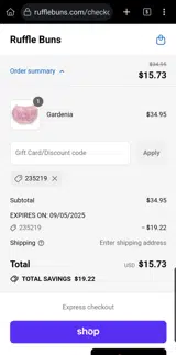 235219 coupon verification screenshot