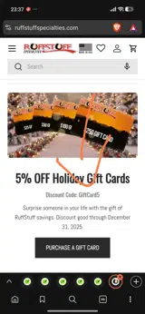 GiftCard5 coupon verification screenshot