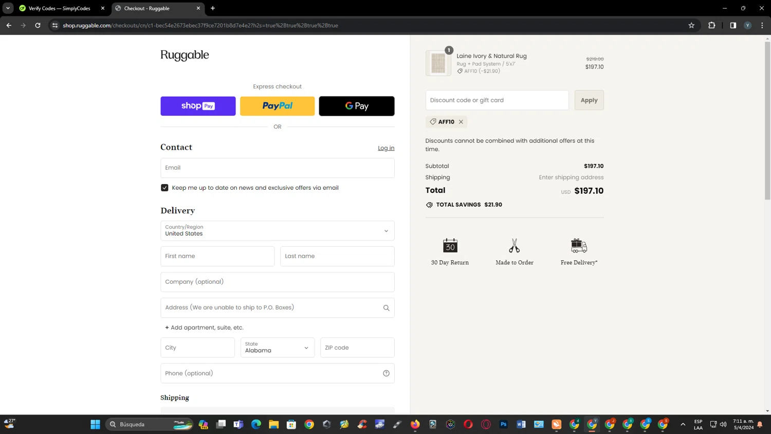 Ruggable Discount Codes 10 Off Coupons in August 2024 SimplyCodes
