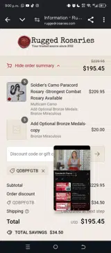 QDBPFGTB coupon verification screenshot