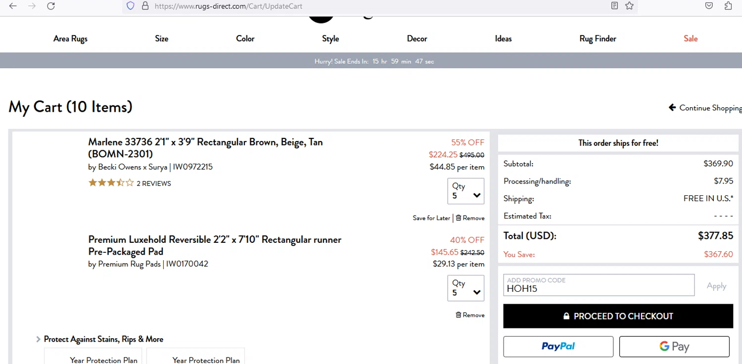 Rugs Direct Promo Codes 15 Off December 2023