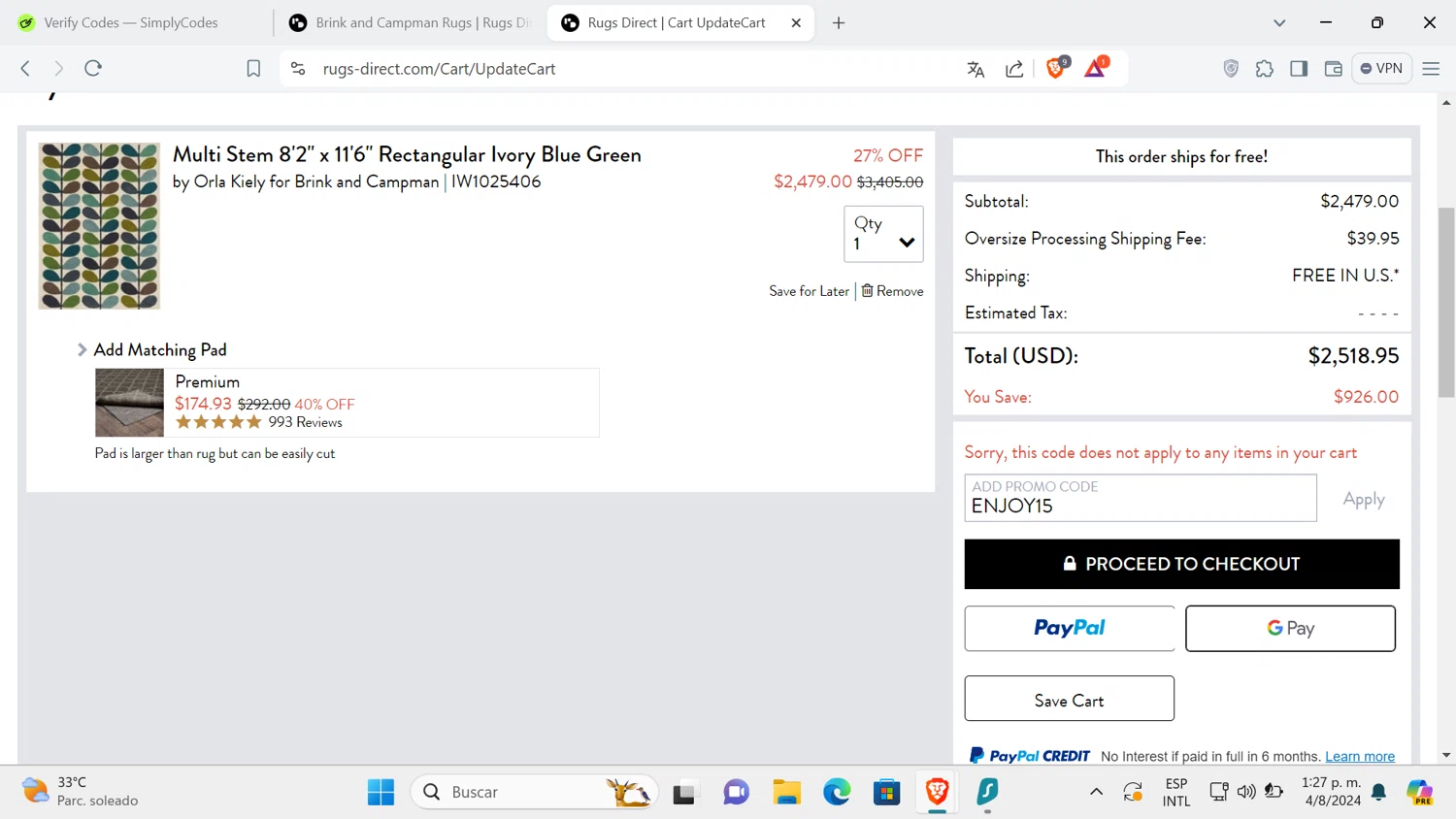 Rugs Direct Promo Codes 15 Off September 2024