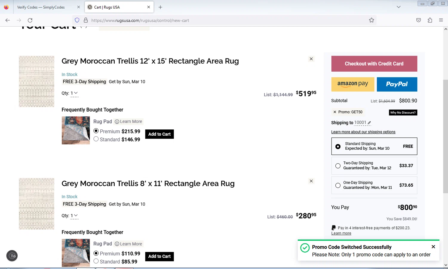 Rugs USA Promo Codes 4 Off March 2024