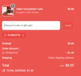 RUIND4YS coupon verification screenshot