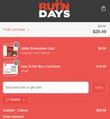 RUIND coupon verification screenshot