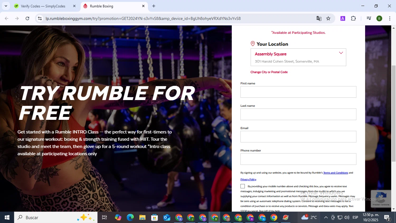 Rumble promo code screenshot showing code GET2024YN applied at Rumble checkout page. Uploaded by SimplyCodes community member SaleVirtuoso5993 on Feb 10, 2025