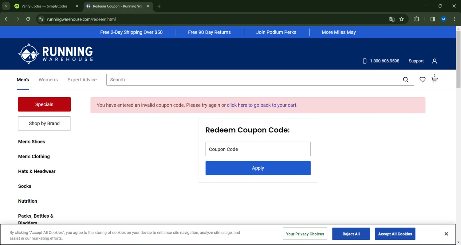 Running Warehouse Coupon Codes Promo Codes in August 2024 SimplyCodes