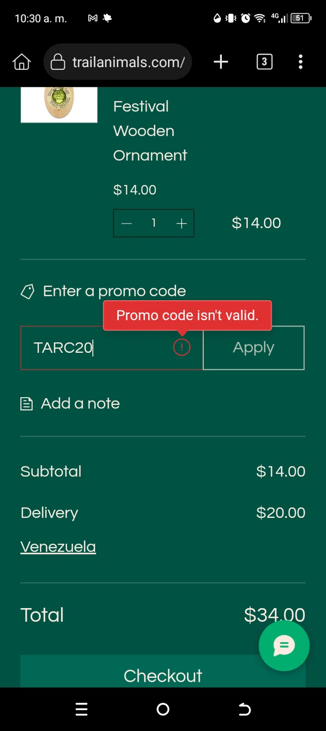RunReg coupon code screenshot showing code TARC20 applied at RunReg checkout page. Uploaded by SimplyCodes community member Usuario_simply on Mar 1, 2025