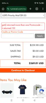 EARLY coupon verification screenshot