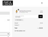 Rust & Cinder coupon verification screenshot