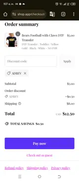 Rustic Grace coupon verification screenshot