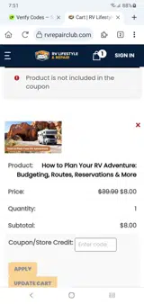 news50 coupon verification screenshot