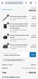 LLAMALLAMAADVENTURE coupon verification screenshot