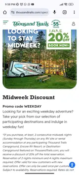 WEEKDAY coupon verification screenshot