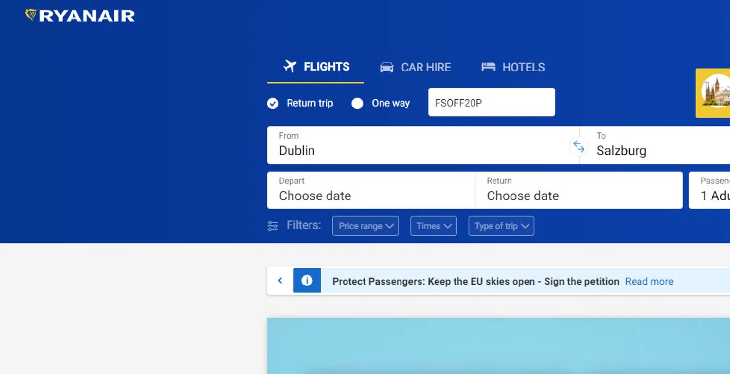 Ryanair Promo Codes 20 Off December 2024