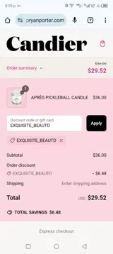 EXQUISITE_BEAUTD coupon verification screenshot