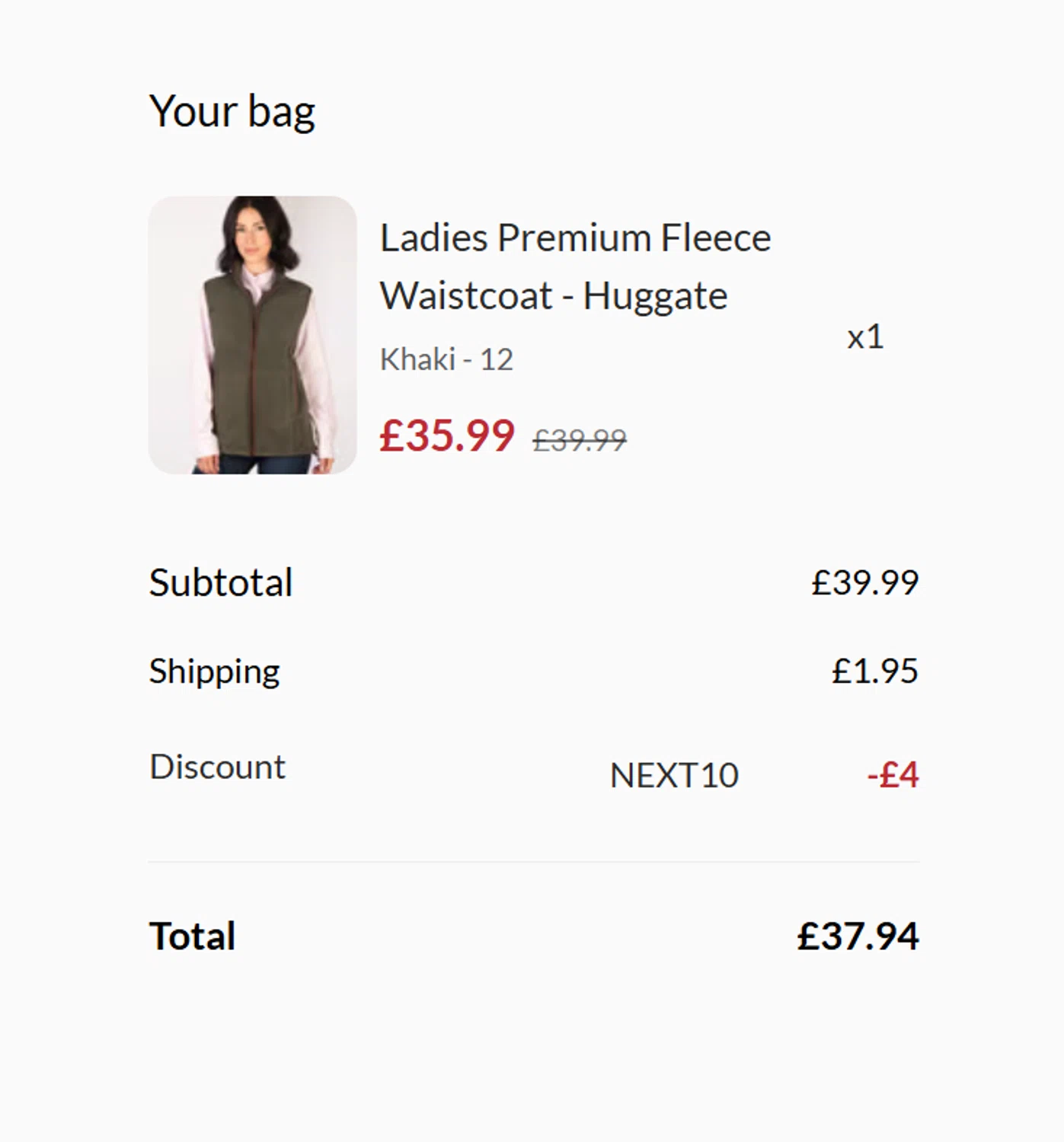 Rydale checkout page showing Rydale discount code box | Screenshot taken by SimplyCodes community member on Feb 17, 2026