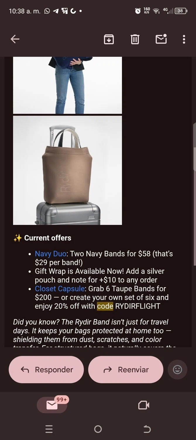RYDIR discount code screenshot showing code RYDIRFLIGHT applied at RYDIR checkout page. Uploaded by SimplyCodes community member kellymoreno on Nov 13, 2025