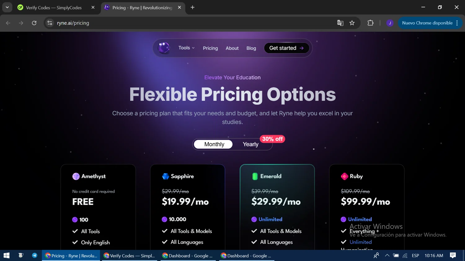 Ryne AI promo code screenshot showing code FP5D applied at Ryne AI checkout page. Uploaded by SimplyCodes community member ExtraordinaryWizard9697 on May 20, 2025