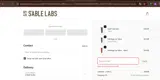 SABLE25 coupon verification screenshot