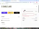 SABLELABS15 coupon verification screenshot