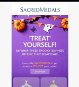 halloween coupon verification screenshot