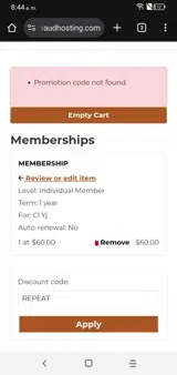 Sacramento Zoo coupon verification screenshot