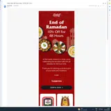 THANKYOU coupon verification screenshot