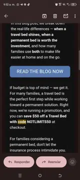 NOTLIMITS50 coupon verification screenshot