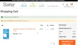 Safer Brand coupon verification screenshot