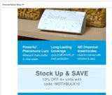 Safer Brand coupon verification screenshot