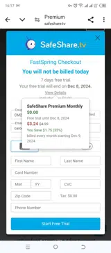 SafeShare.tv coupon verification screenshot