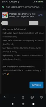 SafeShare.tv coupon verification screenshot