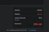 Teacher5 coupon verification screenshot