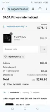 Thephysiofix coupon verification screenshot