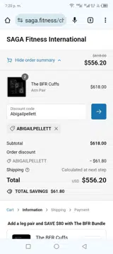 Abigailpellett coupon verification screenshot