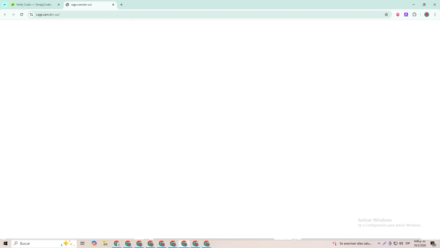 Sage promo code screenshot showing code 24AUGX20B applied at Sage checkout page. Uploaded by SimplyCodes community member GoldRanger7074 on Feb 19, 2026